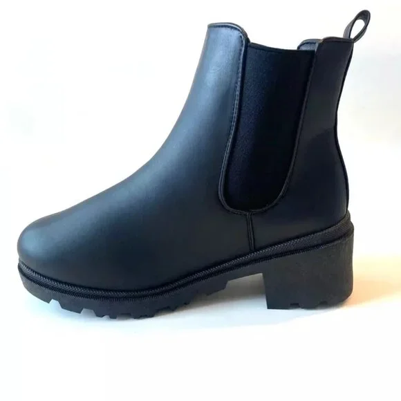 Women's Forever Ankle Bootie Matte Black Boots 10 - Picture 3 of 7